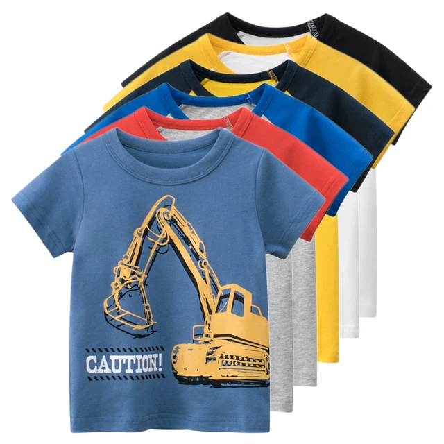 T-Shirt for Boys Summer Top Short Sleeve O-Neck Kids Clothes