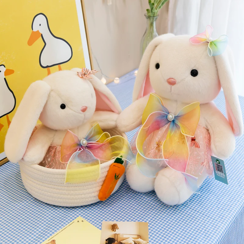 

40cm Cute Soft Loli Teddy Rabbit Plush Toys Nap Pillow Home Comfort Cushion Child Decor Christmas Gift Doll