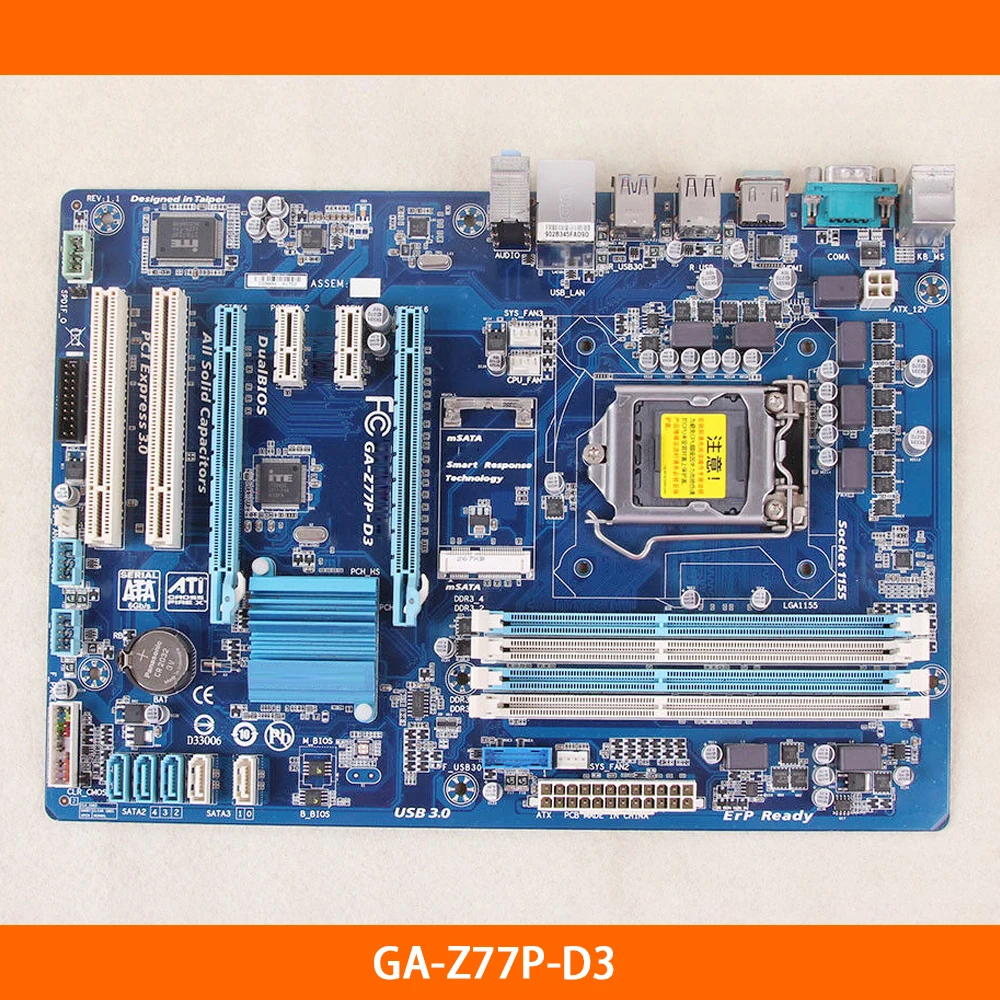 

For Gigabyte GA-Z77P-D3 Z77 Socket LGA 1155 DDR3 32G ATX UEFI USB 3.0 100% Tested Fast Ship