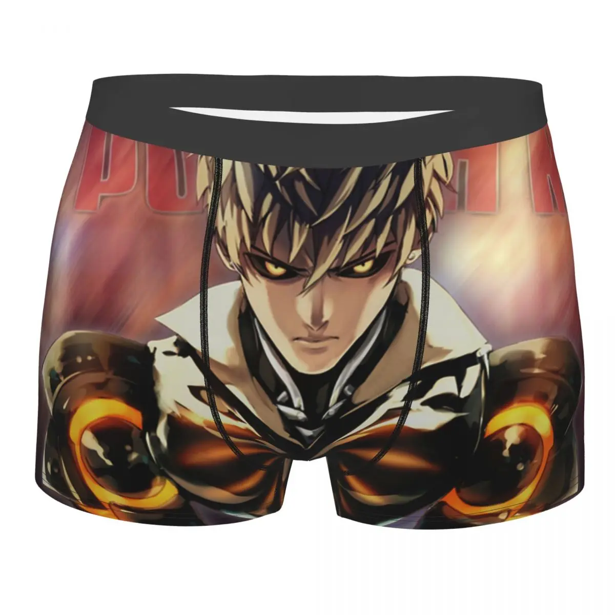 

Genos Anime Boys Man's Boxer Briefs One Punch Man Manga Highly Breathable Underwear Top Quality Print Shorts Gift Idea