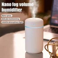 air humidifier for home car mini aroma oil diffuser usb cool mist sprayer with colorful soft night light purifier portable 420ml
