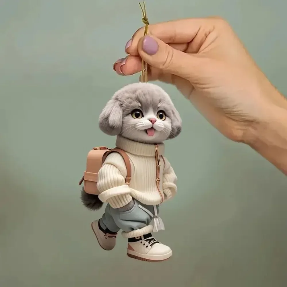 Продажа милых выражений йоркширский терьер 2D плоский акриловый кулон брелок, йоркский щенок йорк собака орнамент, декор для автомобиля, кошелек (art.: 3920d237bcb5d) - 3920d237bcb5d