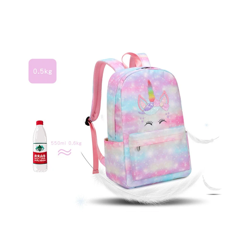 Водонепроницаемый рюкзак для девочек-подростков 3 в 1 набор школьных сумок книг