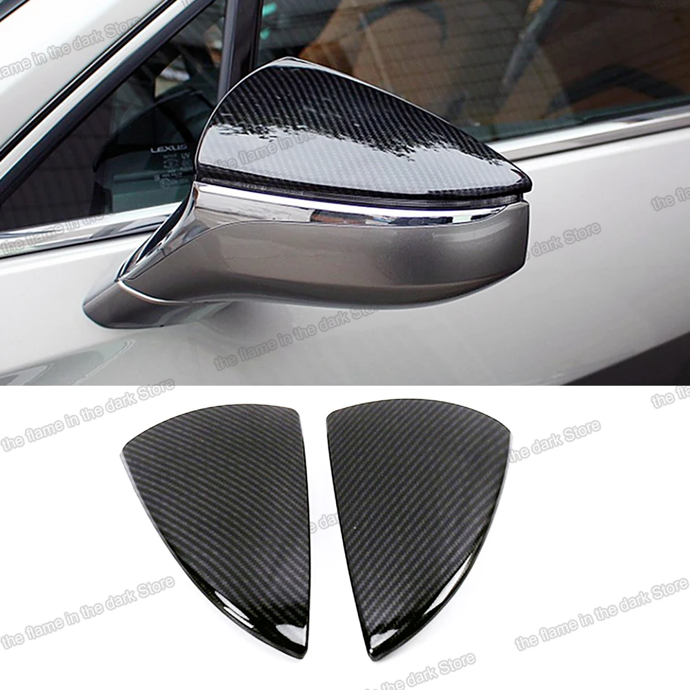 

carbon fiber car rearview cover protector for lexus es 2018 2019 2020 2021 2022 accessories es350 es300h es300 350 300h 250 auto