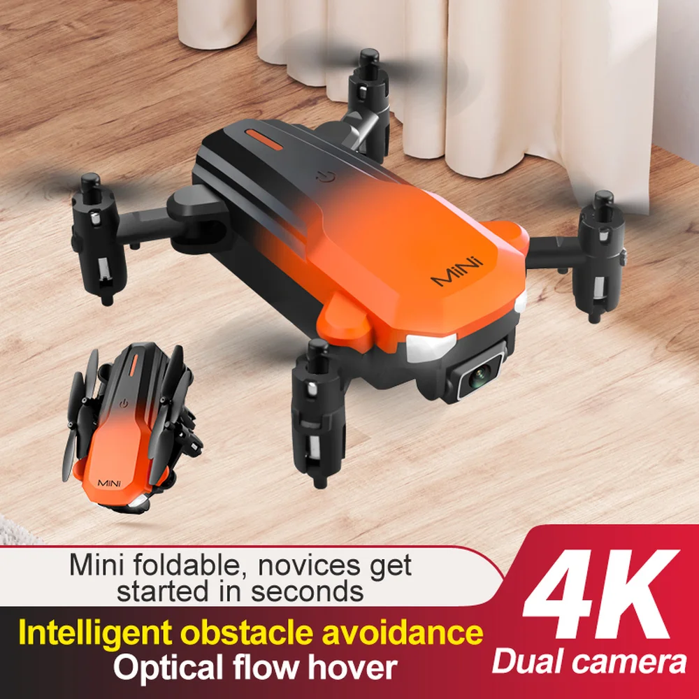 2022 KK9 Mini FPV 4K Dual HD Camera Optical Flow Location and Obstacle Avoidance Altitude Hold Mode Foldable RC Drone Quadcopte