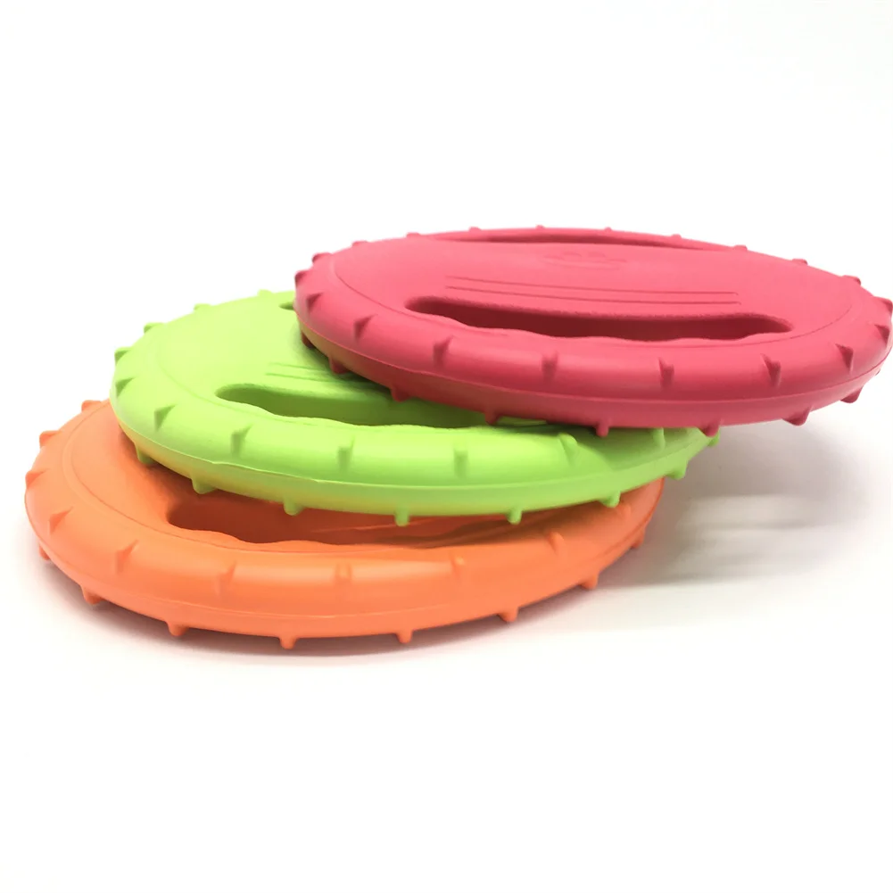 Практичная игрушка для собак жевательная летающая тарелка Интерактивная