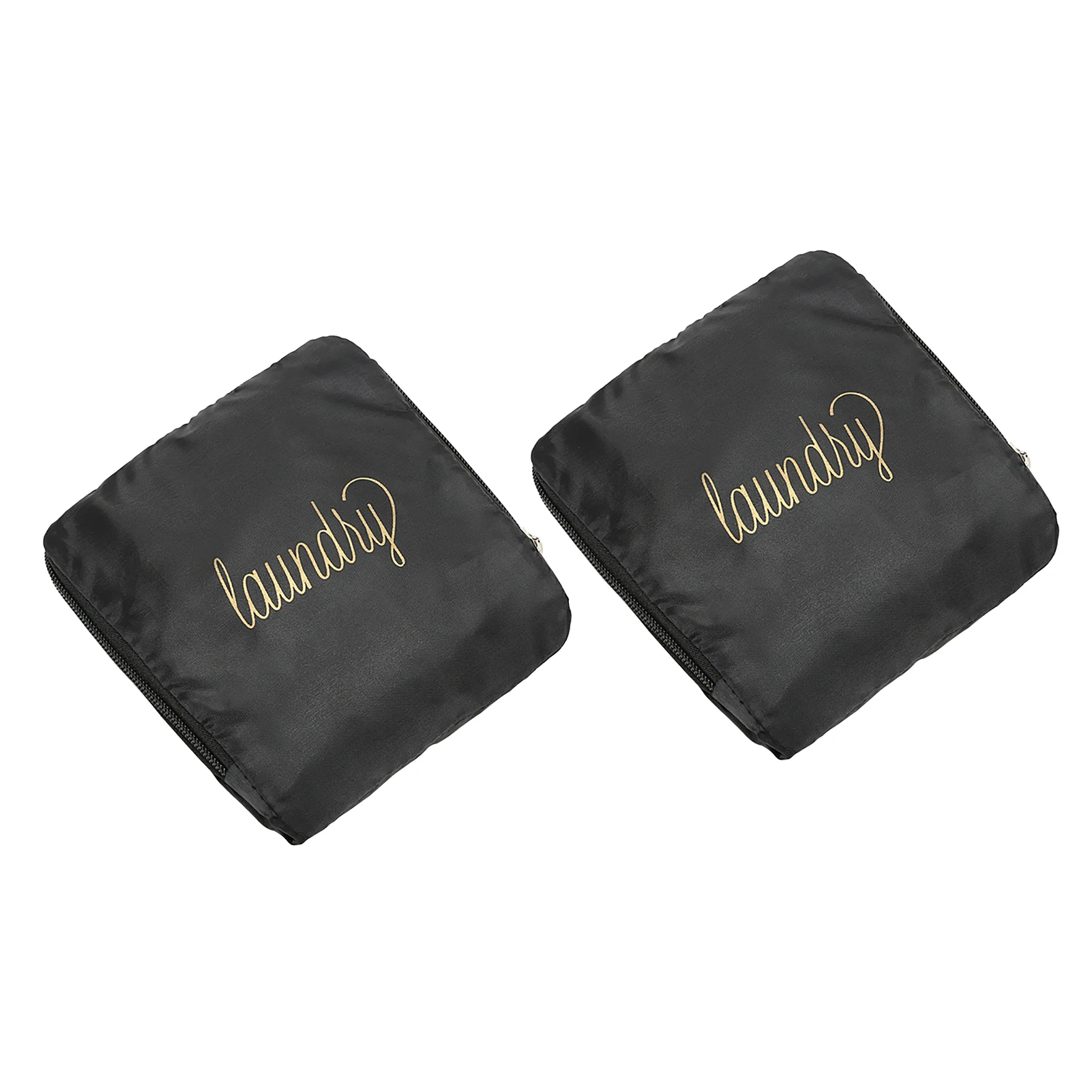 

2pcs Durable Reusable For Travel Washable Expandable Large Capacity Laundry Bag Home With Drawstring Students Dirty Clothes