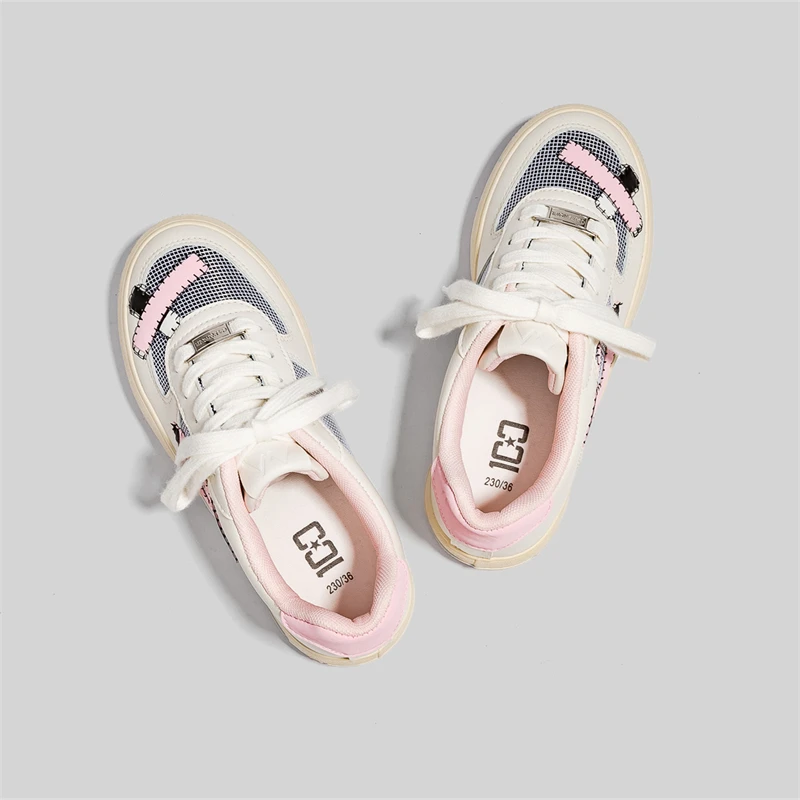 

Женские кроссовки на платформе, высокие белые дышащие, на шнуровке, для скейтборда, Классические спортивные удобные кеды