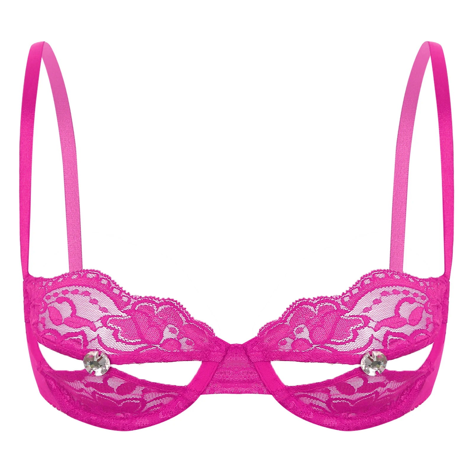 Женское сексуальное нижнее белье прозрачный бюстгальтер на косточках балконет