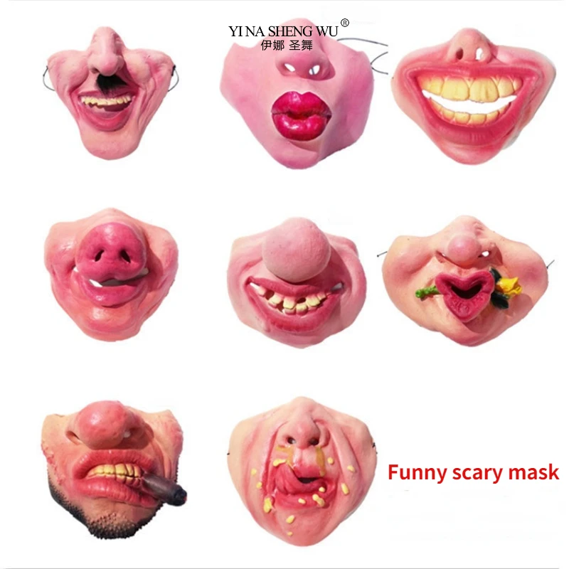Маска для взрослых латексная маска клоуна реквизит косплея Joy | Аксессуары для мальчиков -1005003712591538
