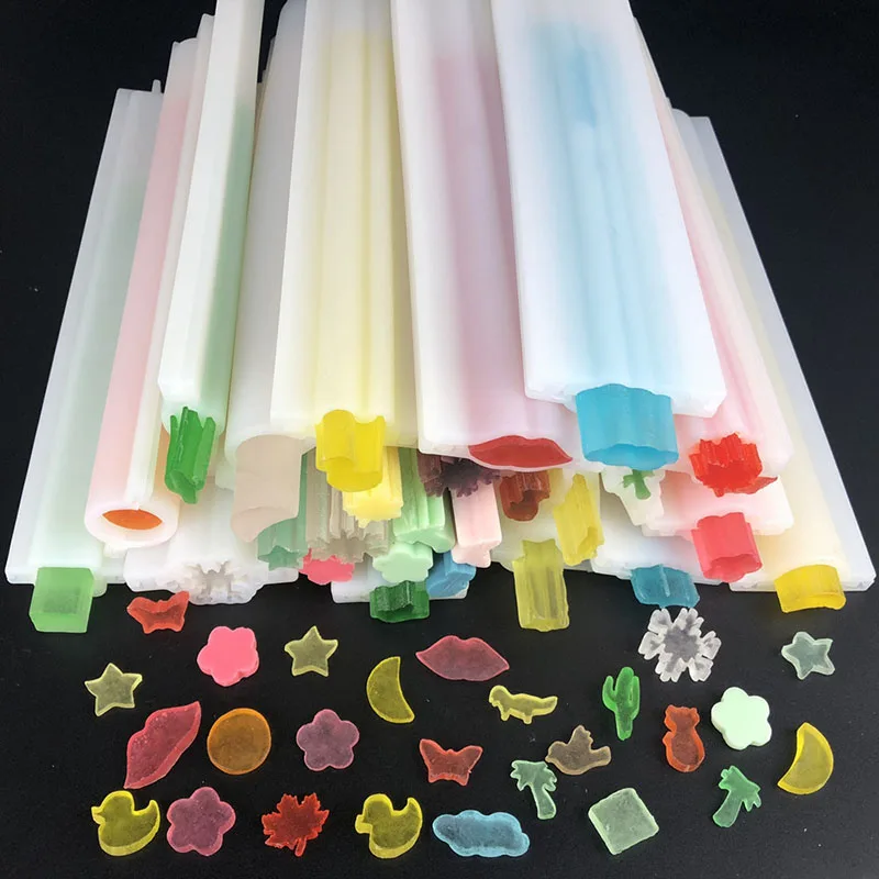 

Heart Shaped Tube Column Silicone Set Soap Art Candle Mold Embed Soap Handmand Mousse Making Supplies Silicone Mold for Soap
