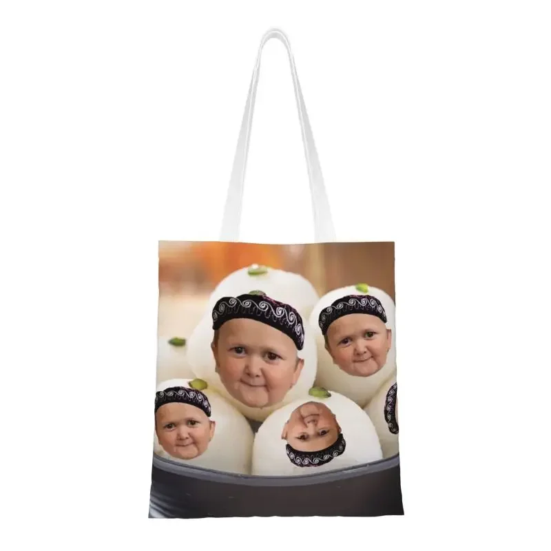 Hasbulla наслаждается продуктовыми продуктами сумки для покупок с принтом Холщовая