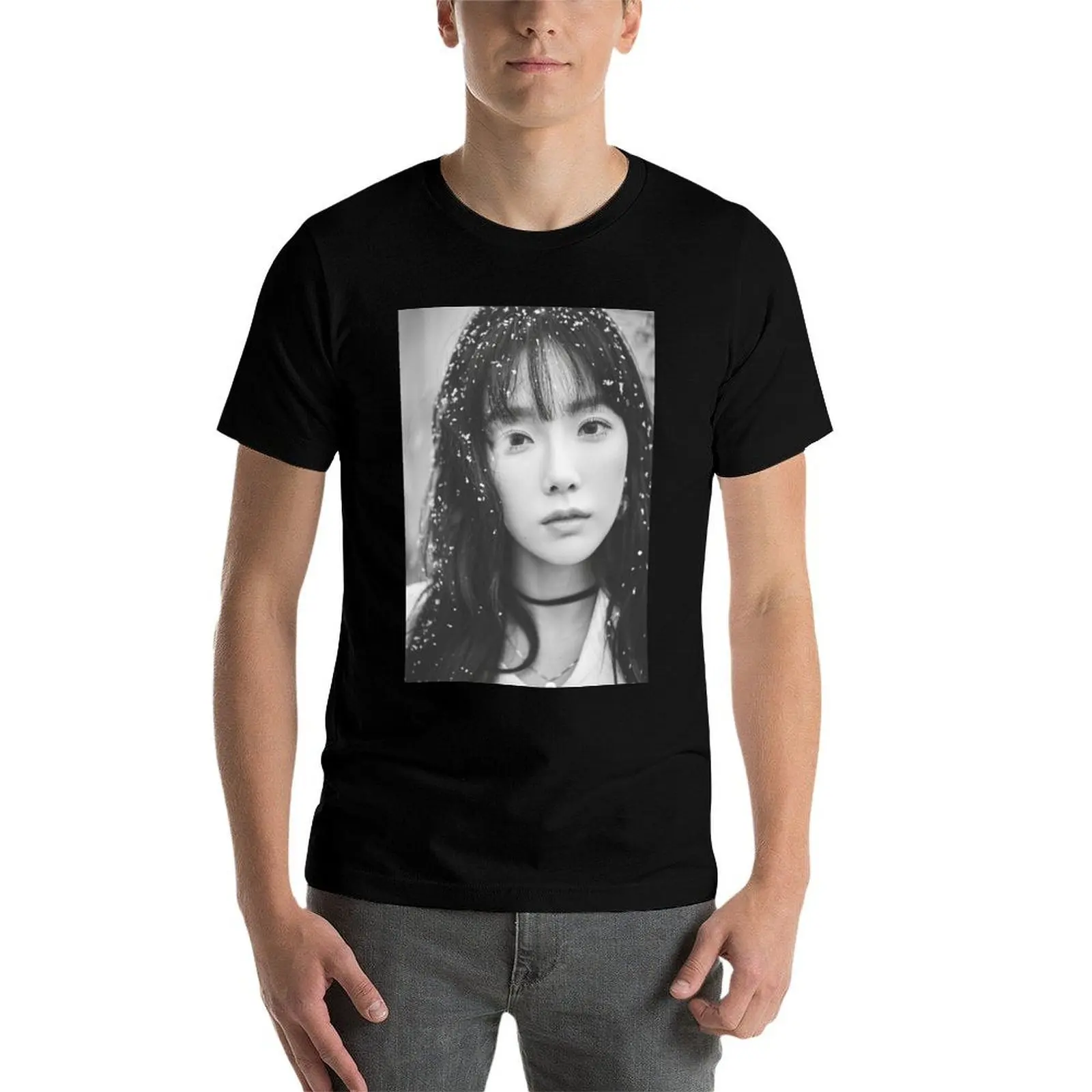 Фото Футболка GIRLS GENERATION TAEYEON THIS CHRISTMAS, повседневный дышащий топ с короткими рукавами №4