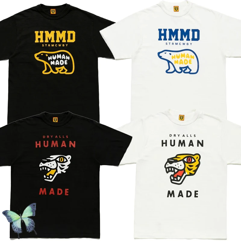 

Human Made T Shirt High Qualty Original Tag Tiger T-shirt Humanmade T-shirt Collection