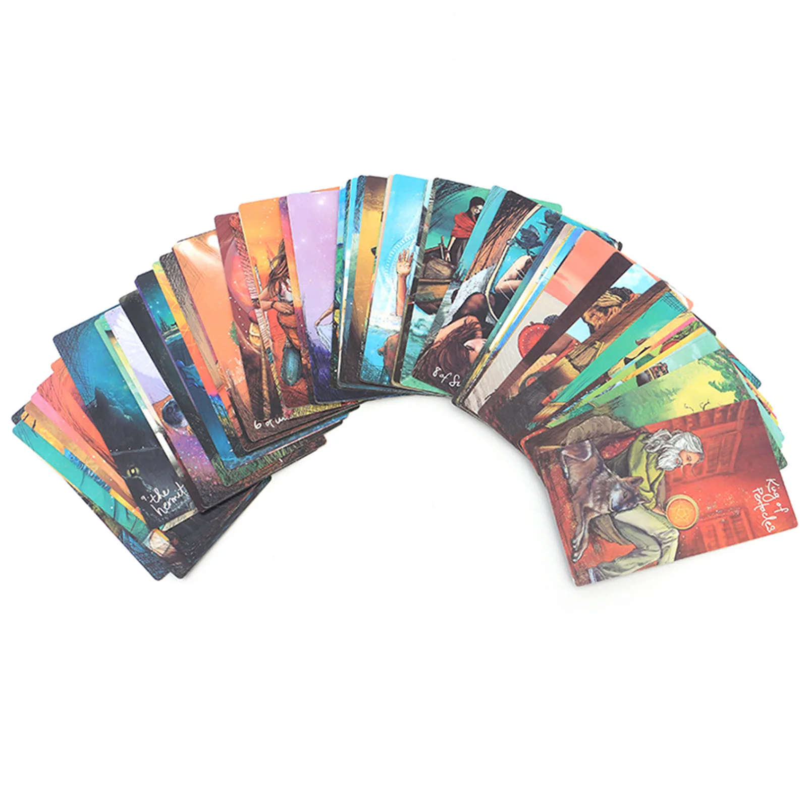 

78pcs Light Seer's Tarot Card Table Games Creative Cards Oracle Family Holiday Party Playing Card English Tarot Deck Table Game