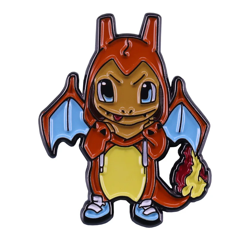 

Cute and Mischievous Little Fire-breathing Dragon Television Brooches Badge for Bag Lapel Pin Buckle Jewelry Gift For Friends