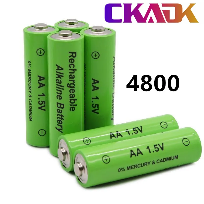1-20 шт. перезаряжаемые батарейки AA 1 5 в 4800 мАч Ni-MH для часов мышей компьютеров