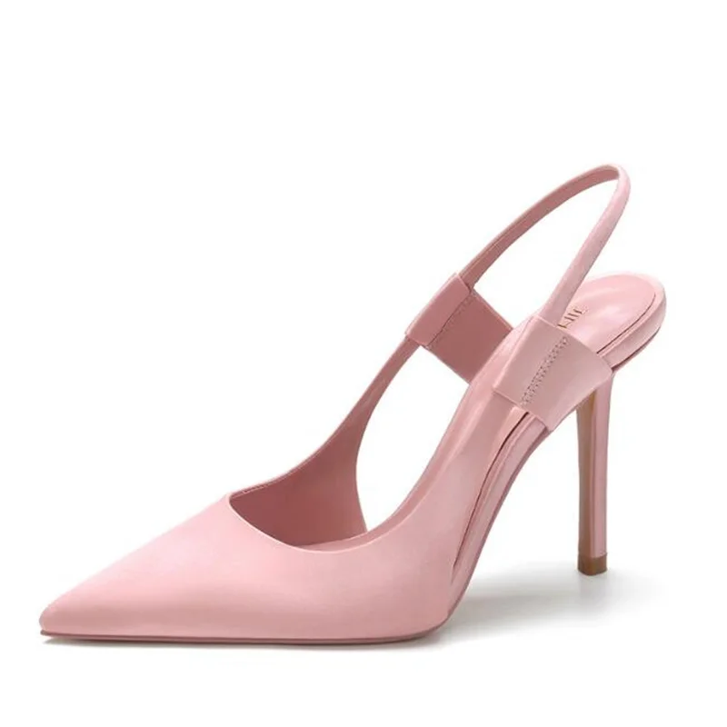 

High-Heeled Muller Shoes 2023 New Pointed Toe Temperament Elegant Stiletto Summer Shoes Brand Pumps Women Sandals Zapatos Mujer