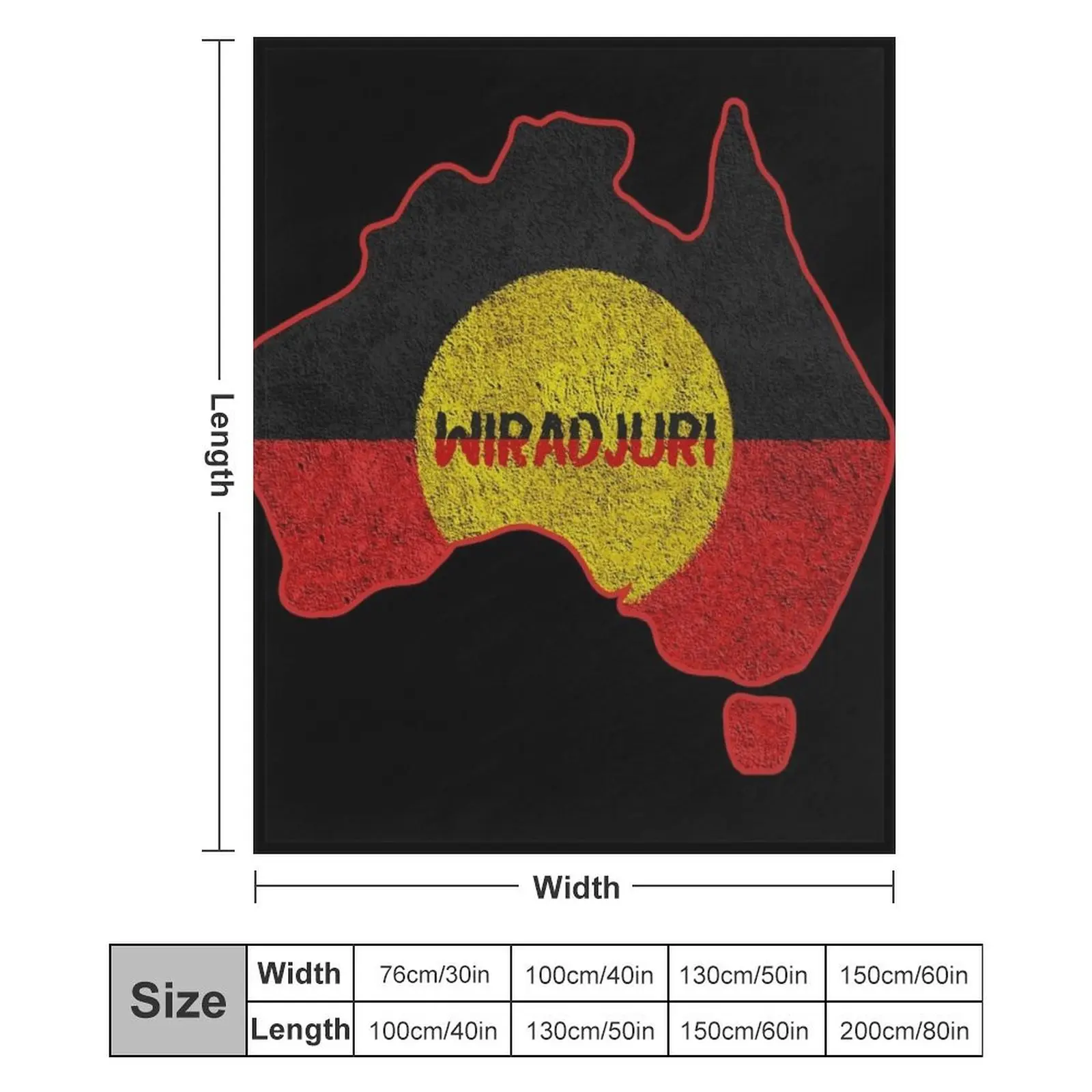 Пушистое одеяло Aboriginal Map Wiradjuri