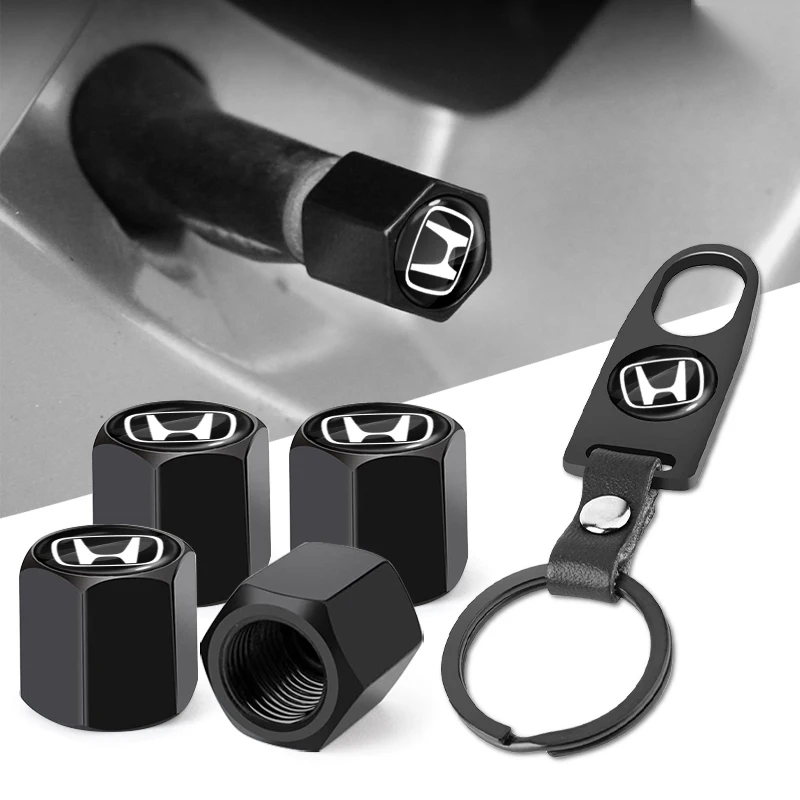 

Car Tyre Valve Stem Caps Tool Wrench Keychain for Honda CR-V Accord 7 Mugen INSPIRE Fit DOHC Fiber CIVIC Auto Accessories