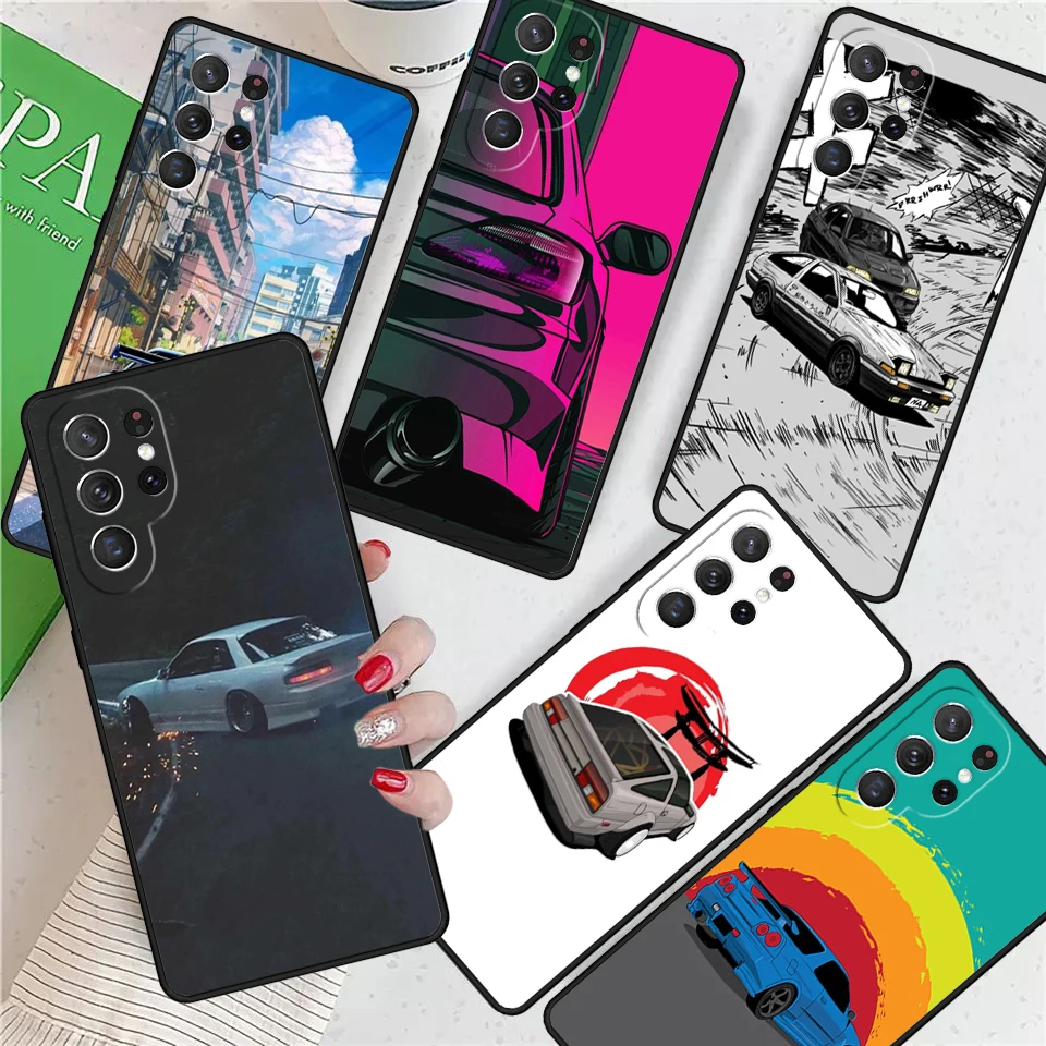Японский спортивный автомобиль JDM для Samsung Galaxy S24 Ultra S21 S22 S8 S9 S10E Note 10 20 Plus FE S23 чехол