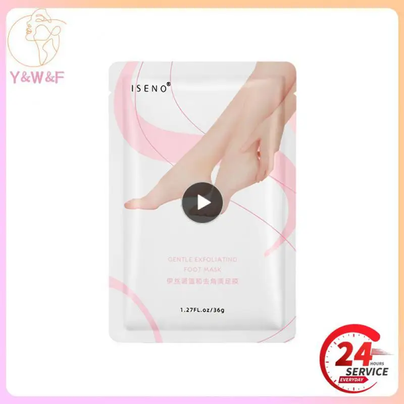 

Isnow, мягкая отшелушивающая маска для ног, Питательная, восстанавливающая, увлажняющая, отшелушивающая и увлажняющая маска для пяток