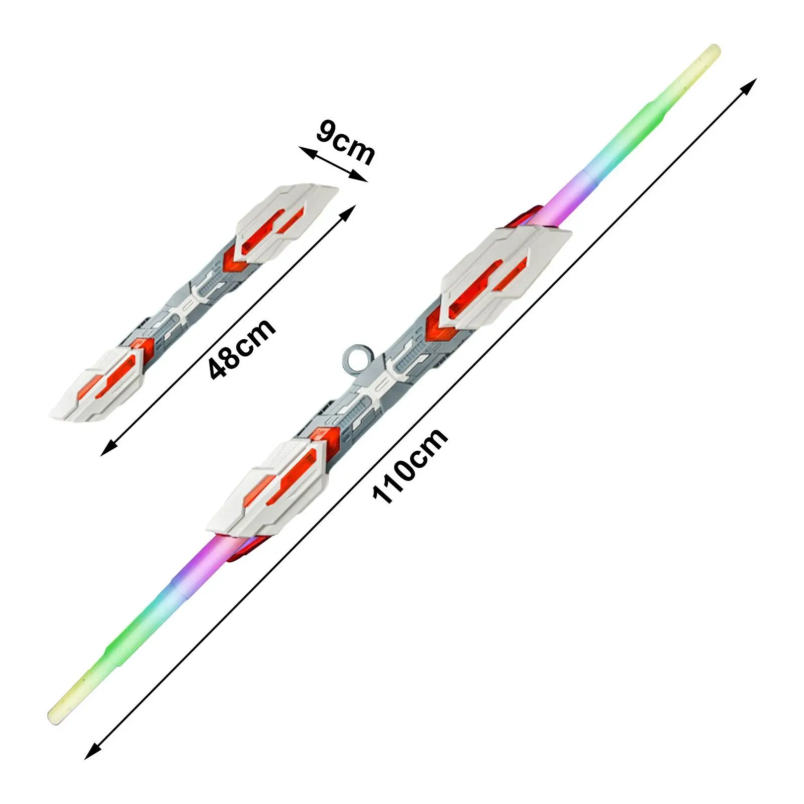 Аксессуары для косплея светящийся мерцающий световой меч вращение на 360 градусов