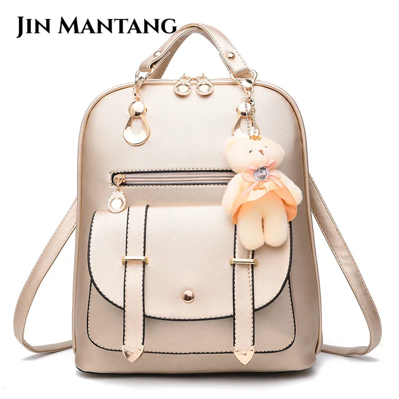 Fashion Backpack Women Pu Leather Female Backpacks Teenager Girls Female School Mochila Feminina Rucksack Mochilas Mujer 2023