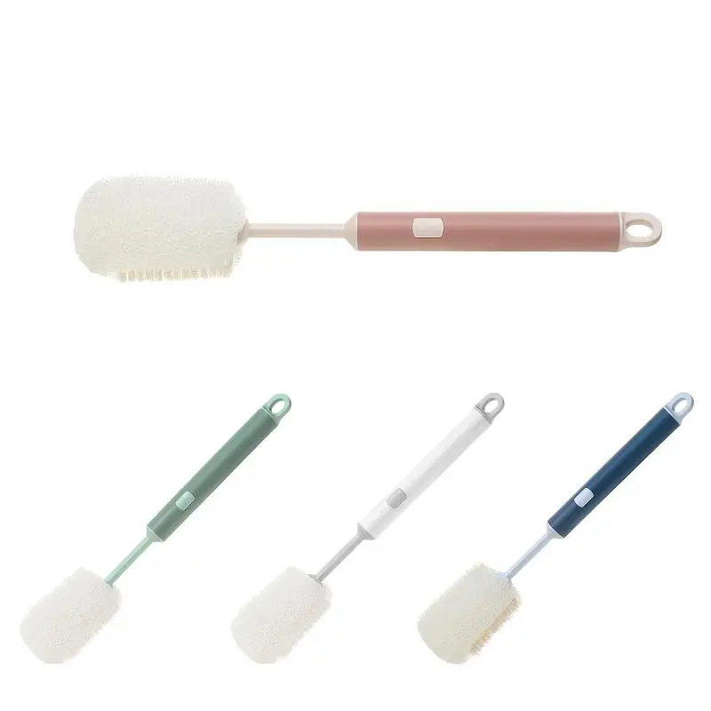 

Durable Bottle Brush Portable Long Handle Handheld Scrubber Anti Slip Glass Cups Cleaner Household Cleaning Supplies Accessories