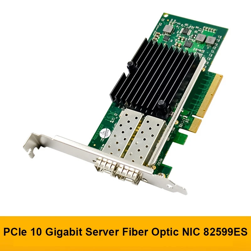 

X520-DA2 PCI-E X8 10G Dual-Port SFP+ Server Network Card 82599ES Chip Ethernet Network Adapter Fiber Optic Network Card