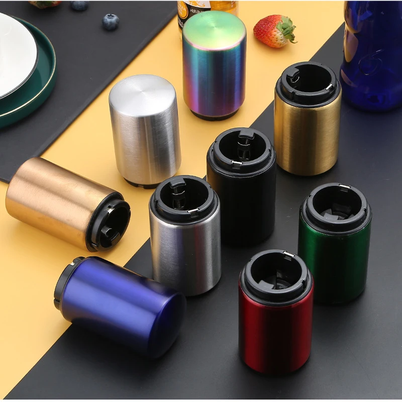 

Stainless Steel Automatic Bottle Opener Creative Press Type Multi-function Beer Bottle Remover Kitchen Bar Accessories Tool