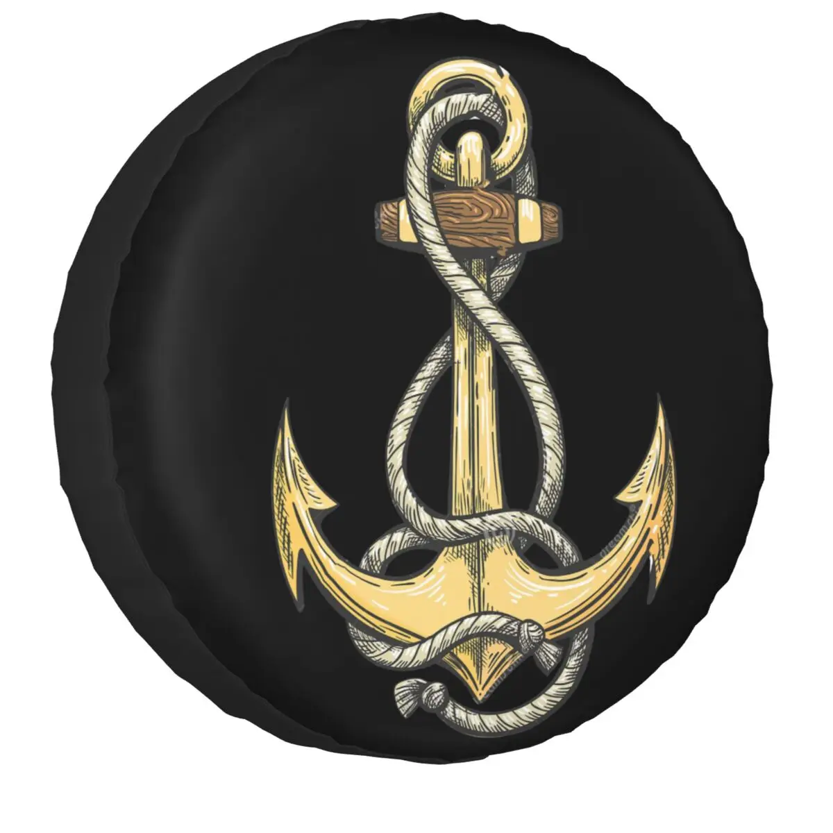

Nautical Captain Anchor Spare Wheel Tire Cover Sailor Adventure For Jeep RV SUV Camper Vehicle Accessories 14" 15" 16" 17"