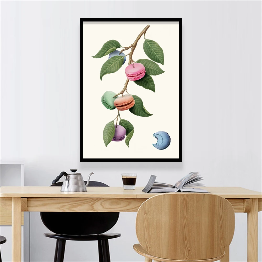 

Macaron Posters Prints Ideas Kitchen Plant Canvas Paintings Wall Art Picture Abstract Photo Living Room Decoration