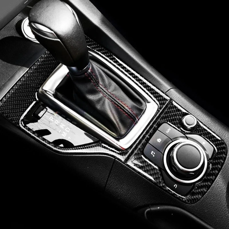 

Наклейки на внутреннюю панель автомобильной консоли для Mazda 3 Axela 2013-2016, аксессуары для интерьера из углеродного волокна