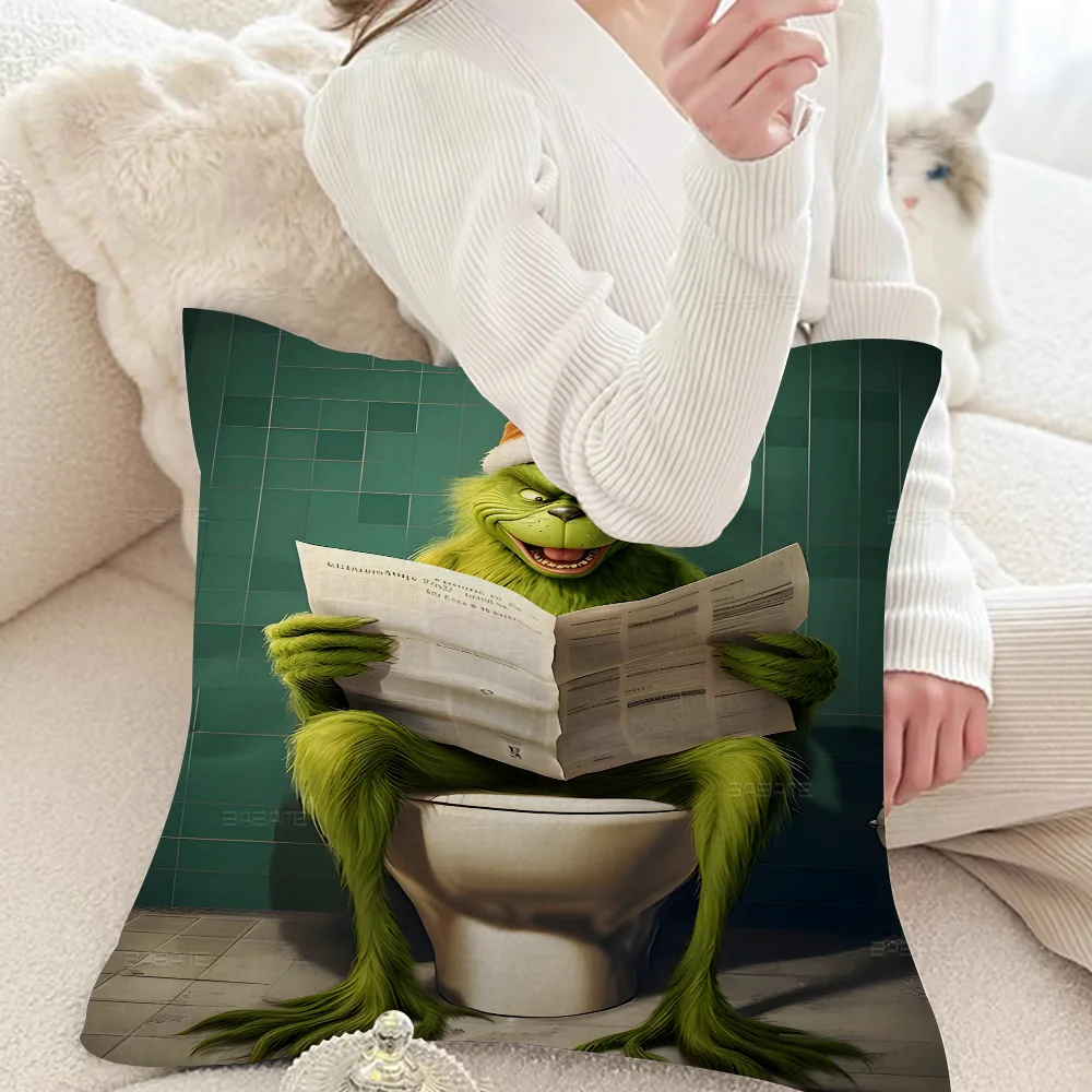 Подушка с рисунком G-Grinch наволочка для гостиной дивана домашний декор по