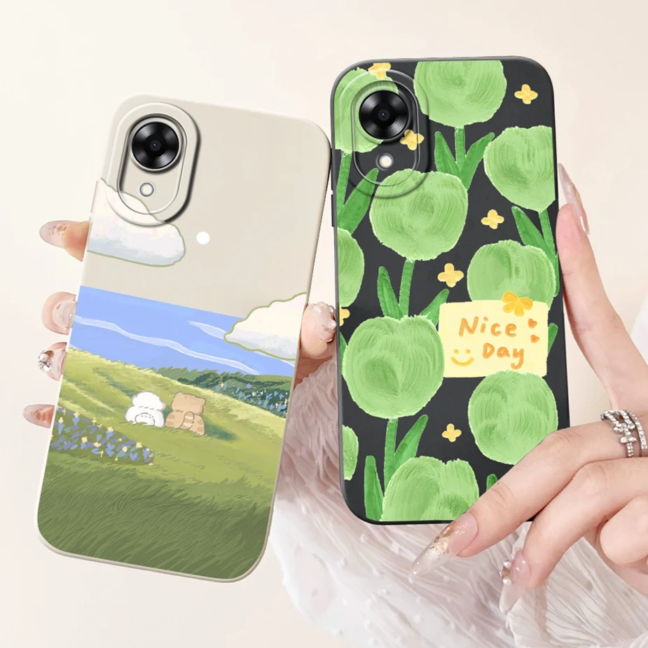 Для Oppo A17 чехол A17K CPH2471 Новый Модный с рисунком в виде конфет 6 56 ''мягкий