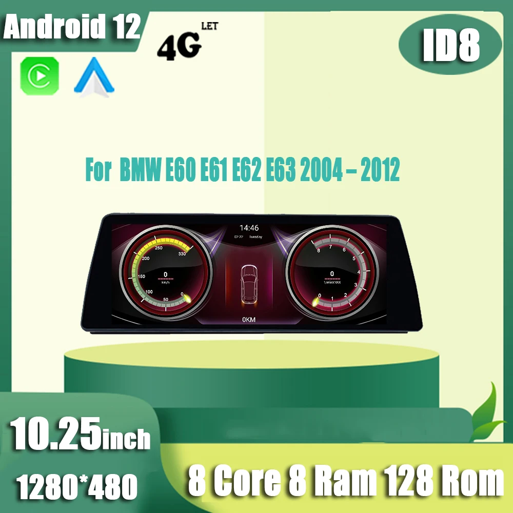

Автомагнитола для BMW E60 E61 E62 E63 (10,25-2004), 2012 дюйма, Android 12