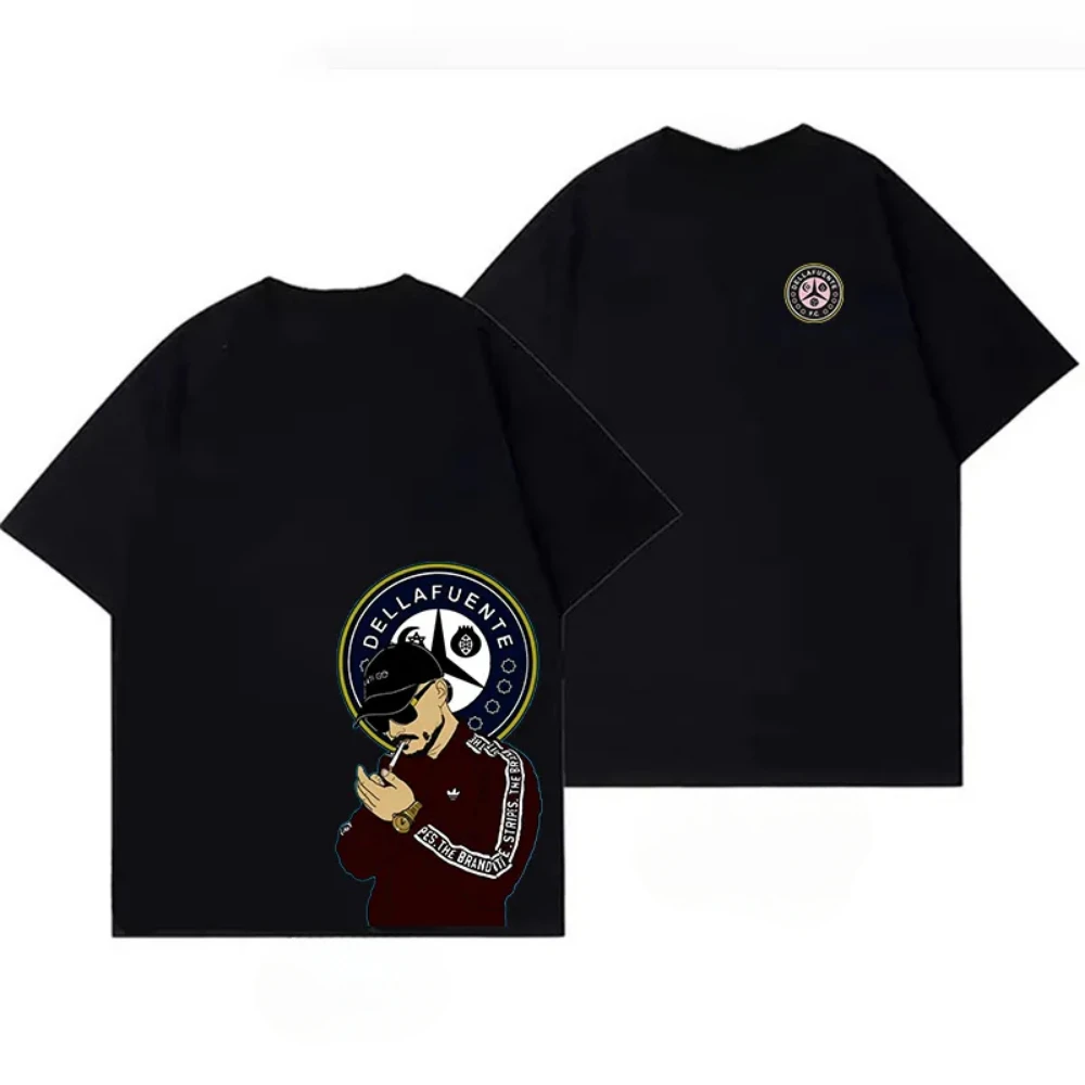 Повседневные футболки с круглым вырезом черные женские мужские розовые уличная