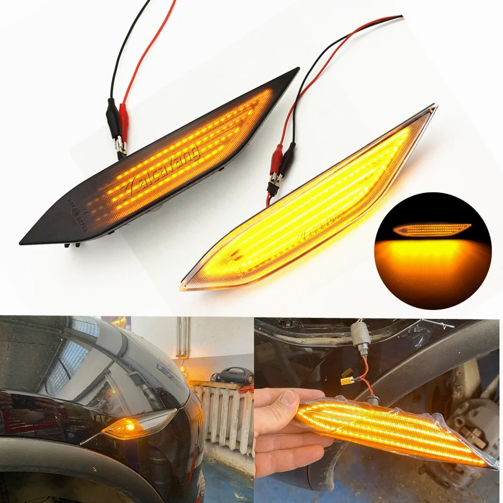 

Dynamic LED Side Marker Light Arrow Turn Signal Blinker Indicator Lamps 2Pcs For Porsche Cayenne 958(92A) 2010-2014