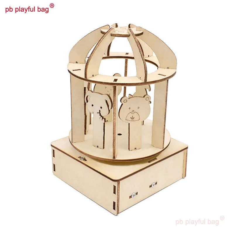 PB игривая сумка ручной работы карусель музыкальная шкатулка своими руками