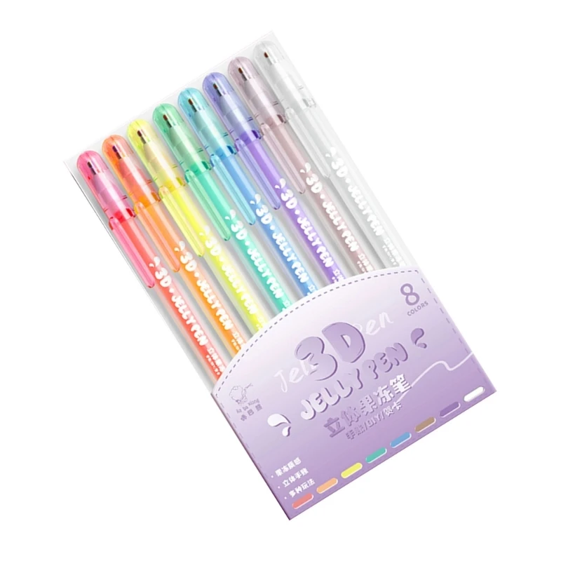 Книжка-раскраска художественные принадлежности жирный маркер 3D желейная ручка