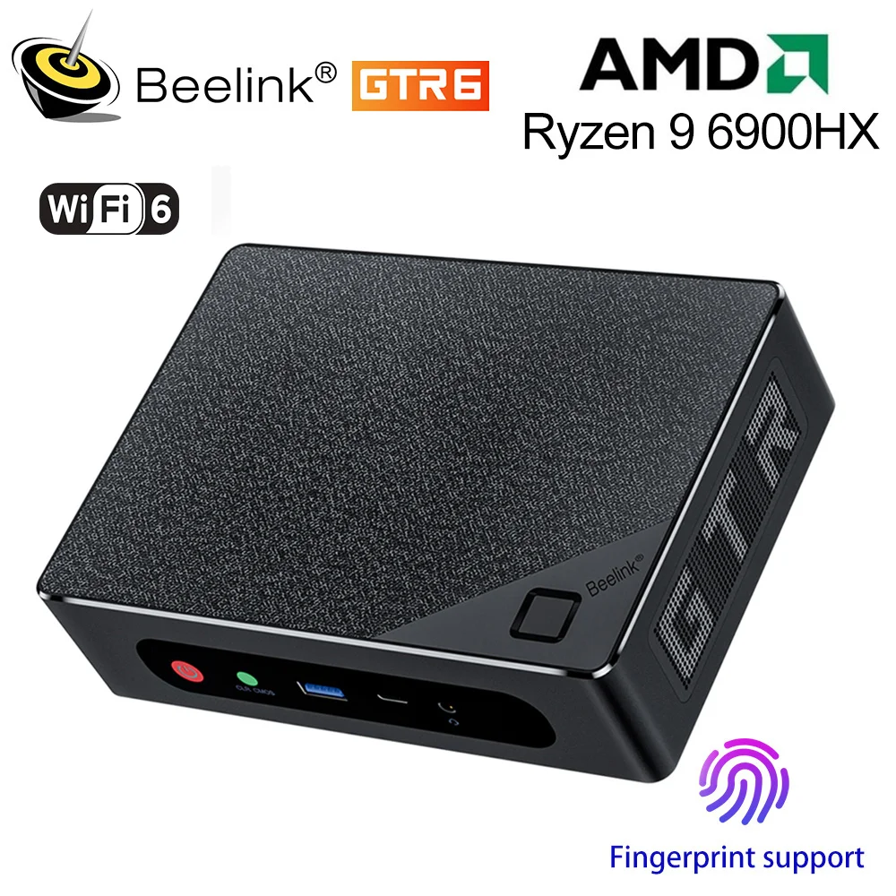2022 Beelink GTR5 GTR6 Мини ПК AMD Ryzen 9 5900HX/6900HX Windows 11 Pro 32 Гб 64 ОЗУ 500 ГБ 1 ТБ SSD Wifi 6E BT5.0 игровой