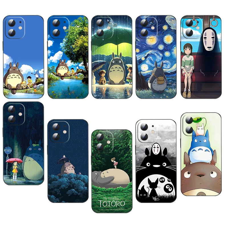 YR-18 T-Totoros Soft Silicone Case for Moto G 5G G9 G30 G50 G60 G52 E7 Power E32