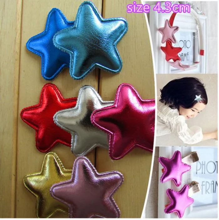 5 шт. полиуретановые нашивки с мягкой фетровой звездой аппликации для одежды