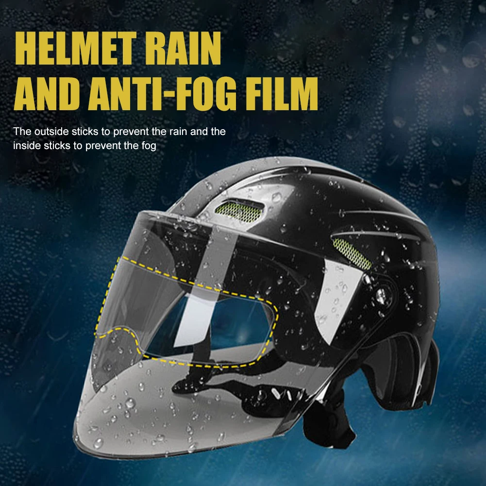 

Universal Motorcycle Helmet Anti-fog Film Rain-proof Durable Nano Coating Film Helmet Visor Sticker Motorcycle Accessories