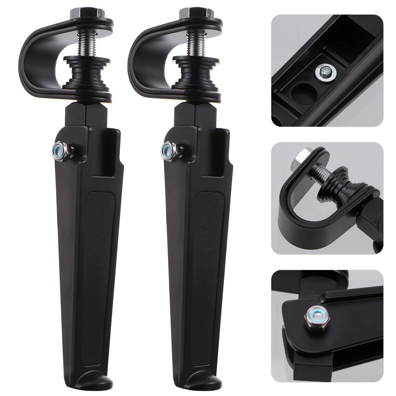 

Foot Pegs Motorcycle Rest Bike Footrest Motorbike Black Highway Controls Aluminum Shifter Peg Frontside