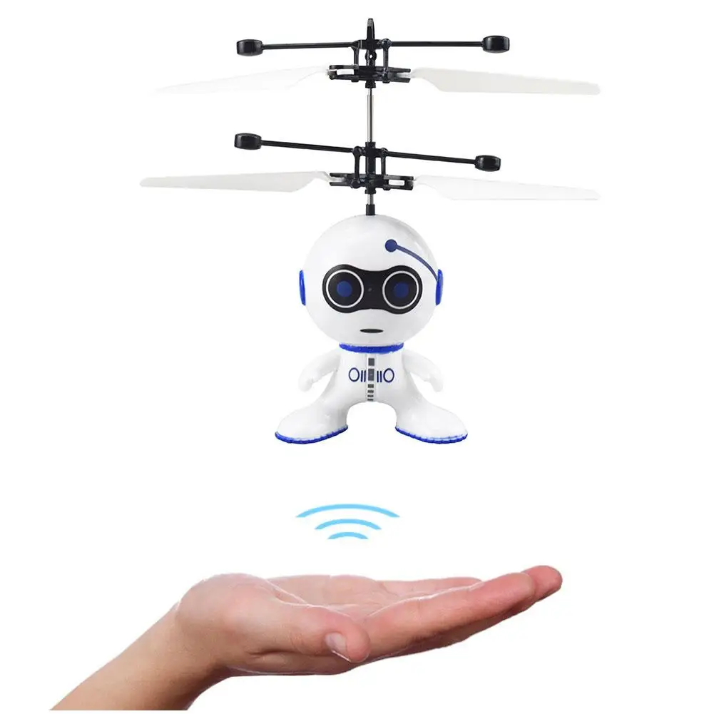 

Летающий робот с датчиком жестов, астронавт, НЛО, мини-мультяшный Дрон, вертолет с дистанционным управлением, самолет, игрушка для детей E9u6