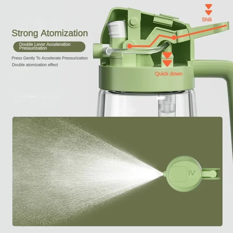 Стеклянная бутылка-распылитель масла 2 в 1 470 мл