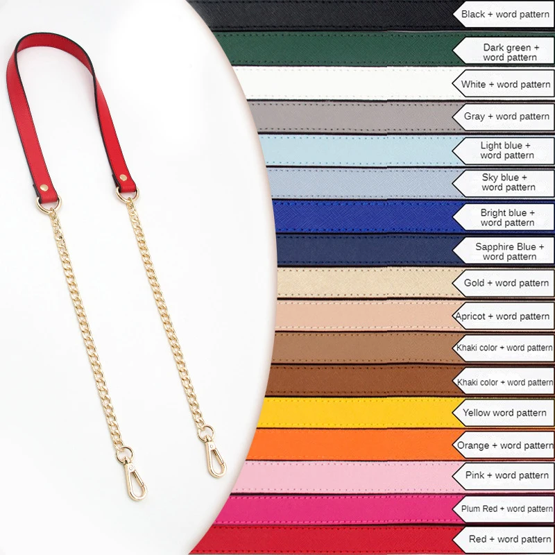 Cross Pattern Chains Strap Handbag Handles Shoulder Straps Luxury Design Gold Bag Chain Strap Replacement Leather Bags Straps