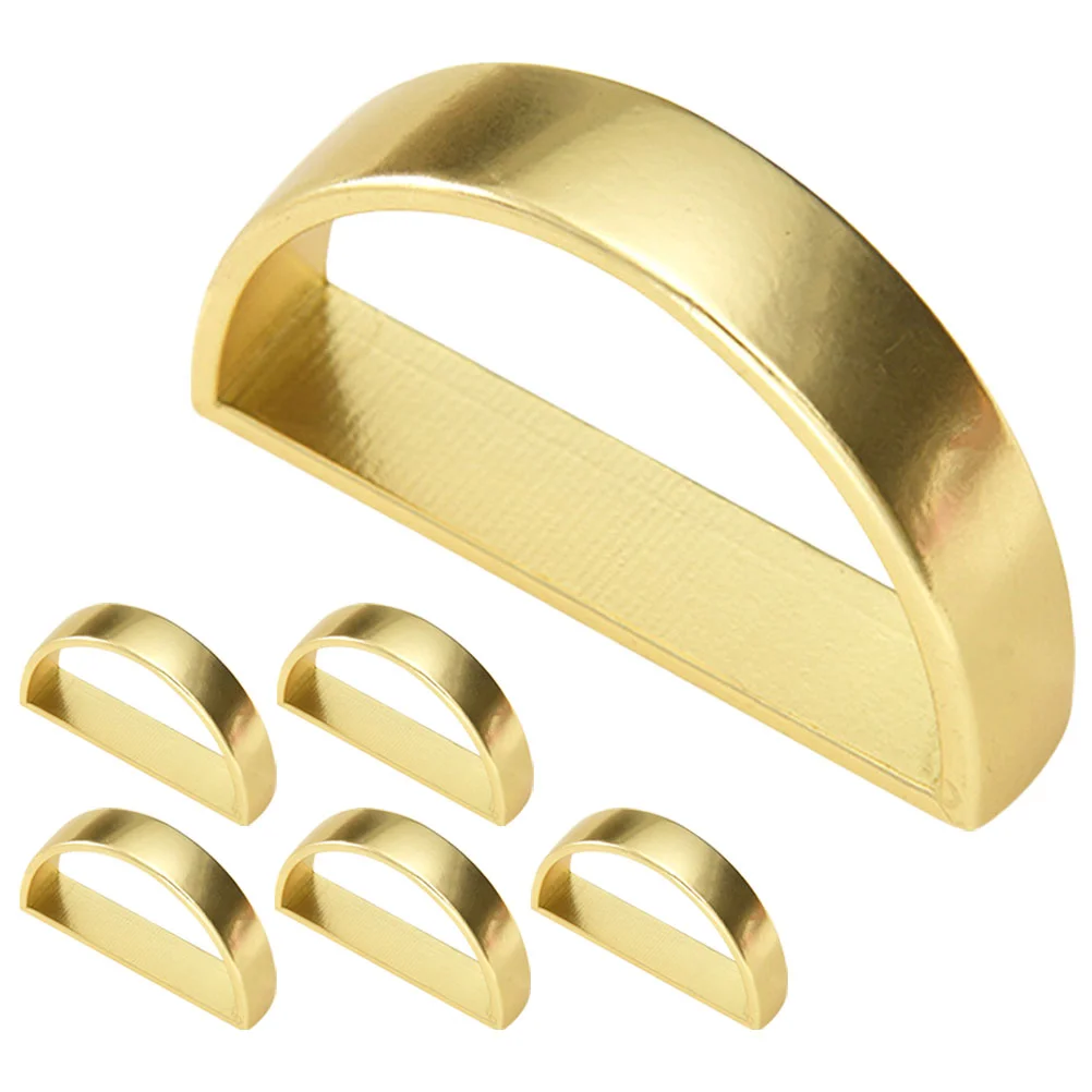 

Napkin Rings Holder Buckles Metal Wedding Table Christmas Decoration Holiday Round Party Design D Alloy Reliable Decor Home
